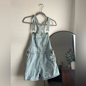 Neuflora Portland short overalls size Small - Light Wash Denim